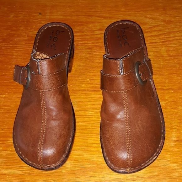 BOC‎ Born Professional Nurses Clogs 8/39 Buckle Brn - Picture 1 of 8